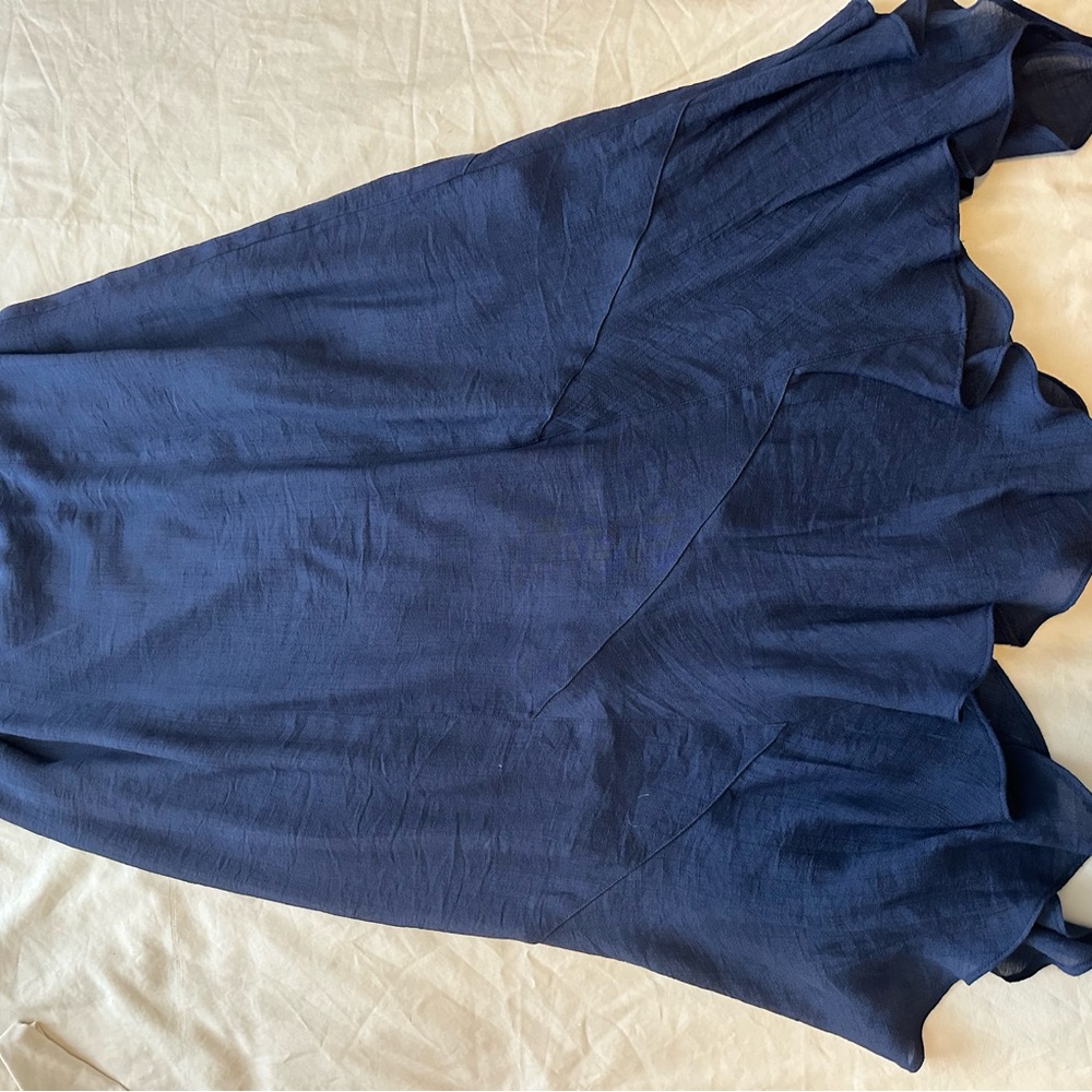 Apt. 9 Asymmetrical Navy Skirt Size Small - Never Worn - Picture 4 of 9